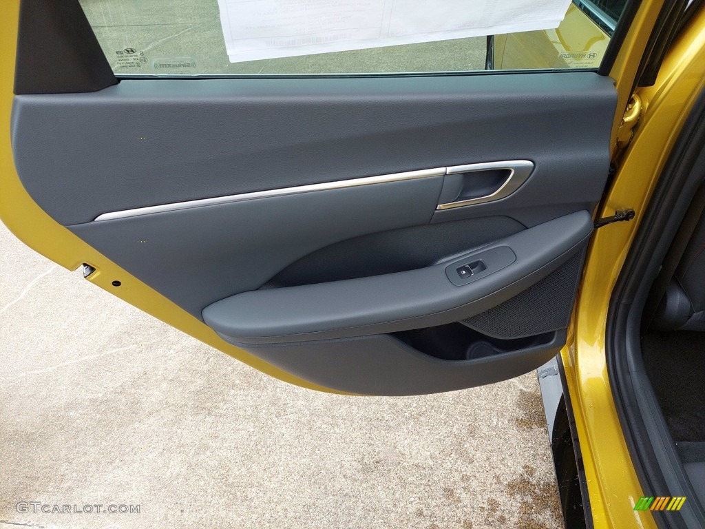 2021 Sonata SEL Plus - Glowing Yellow / Black photo #22
