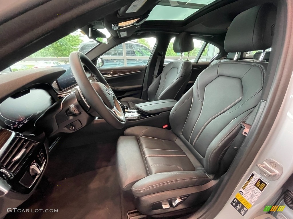 Black Interior 2021 BMW 5 Series 540i xDrive Sedan Photo #142145527