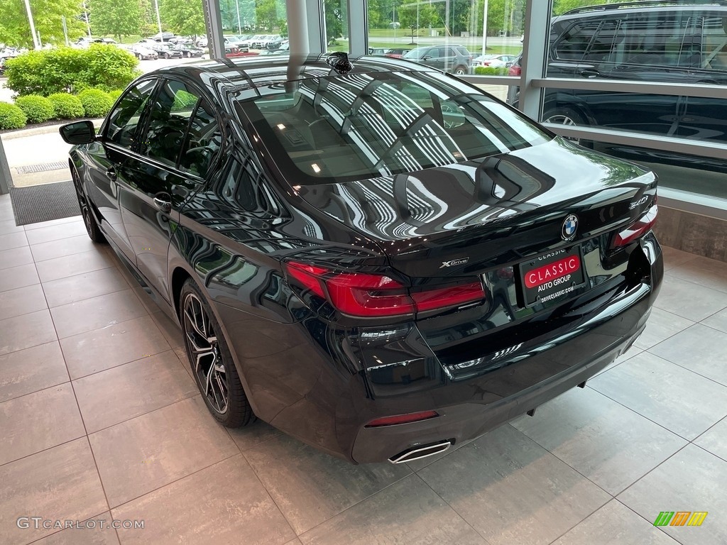 2021 5 Series 540i xDrive Sedan - Black Sapphire Metallic / Black photo #2