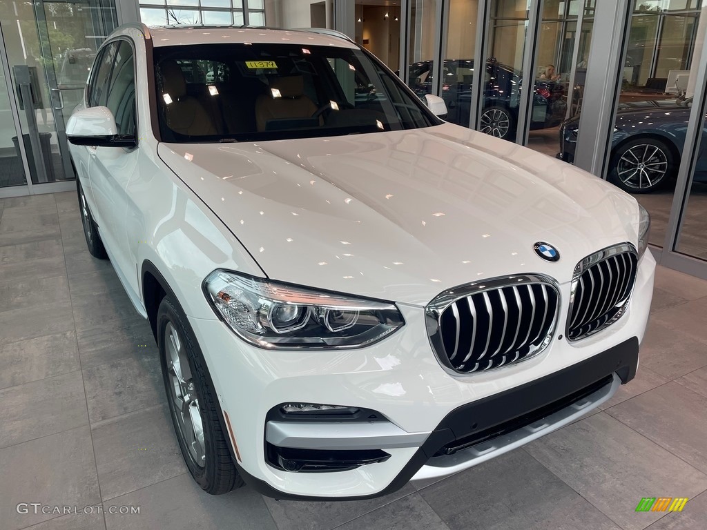 2021 X3 xDrive30i - Alpine White / Cognac photo #1