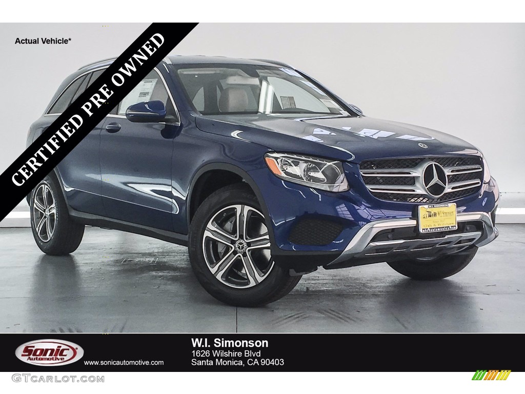 2018 GLC 300 - Brilliant Blue Metallic / Silk Beige/Black photo #1