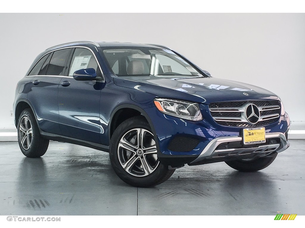 2018 GLC 300 - Brilliant Blue Metallic / Silk Beige/Black photo #12