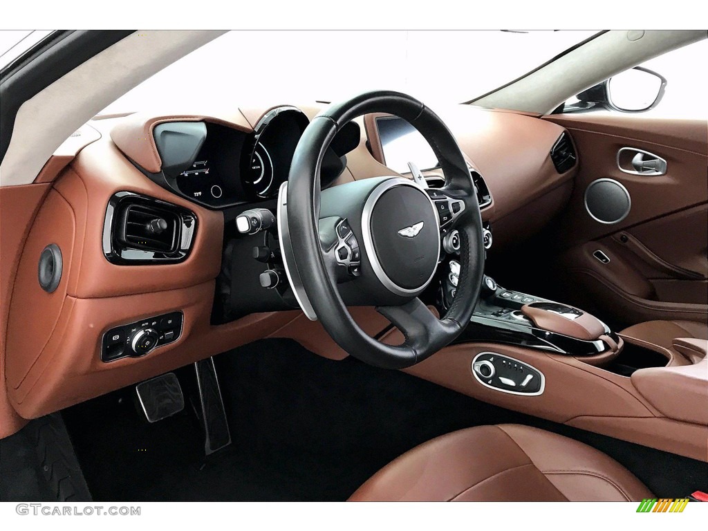 2020 Aston Martin Vantage Coupe Mocha Dashboard Photo #142146445