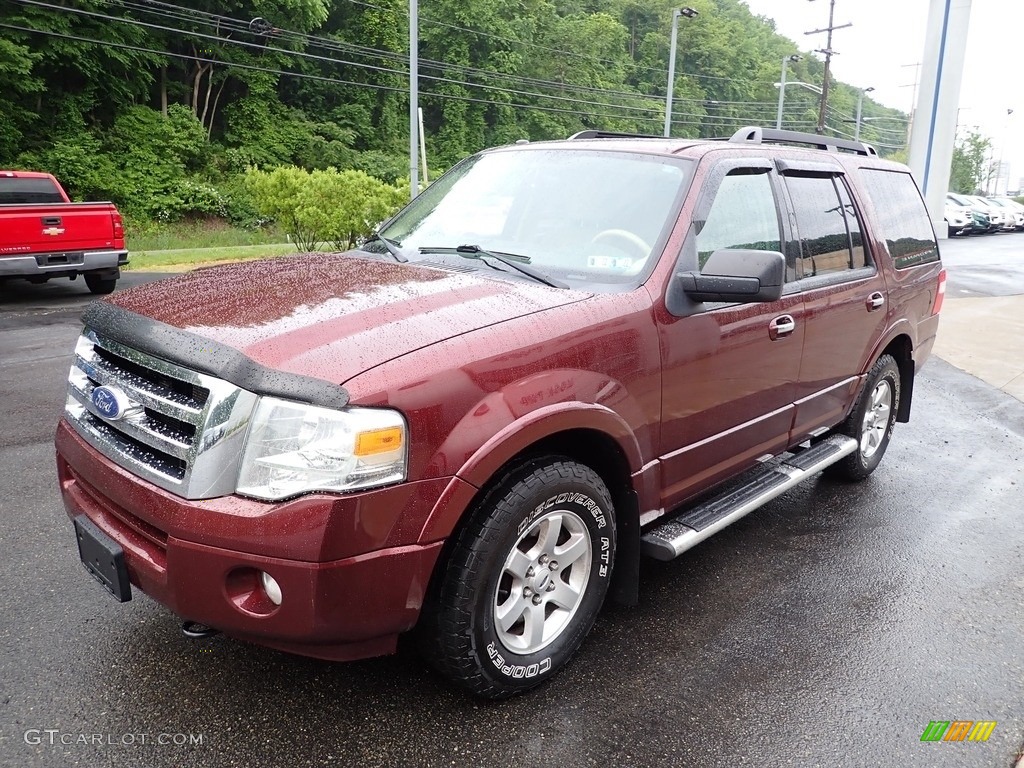 2010 Expedition XLT 4x4 - Royal Red Metallic / Camel photo #7