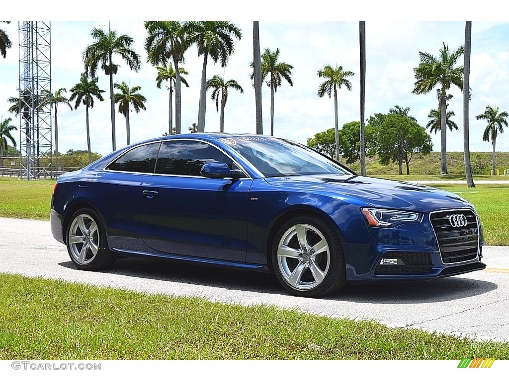Scuba Blue Metallic 2016 Audi A5 Premium quattro Coupe Exterior Photo #142147619