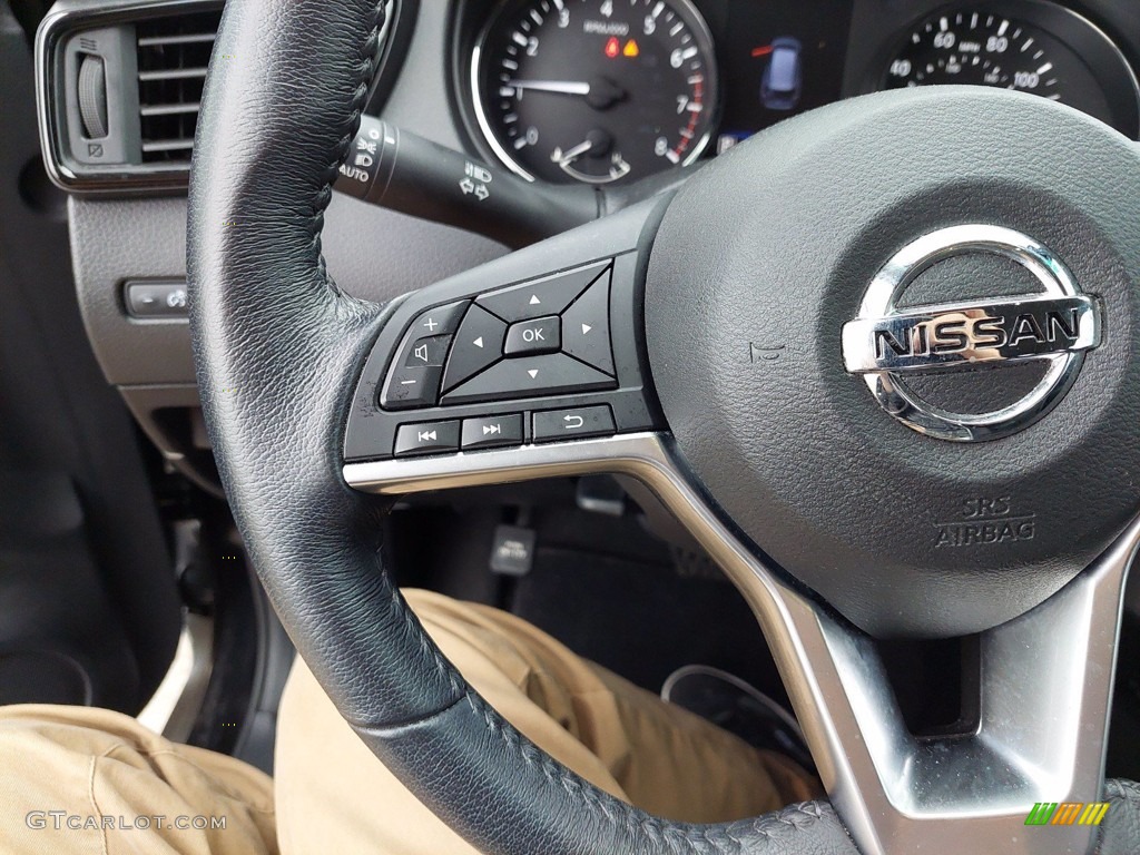 2019 Nissan Rogue S Charcoal Steering Wheel Photo #142148006