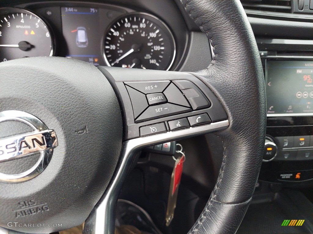 2019 Nissan Rogue S Charcoal Steering Wheel Photo #142148030