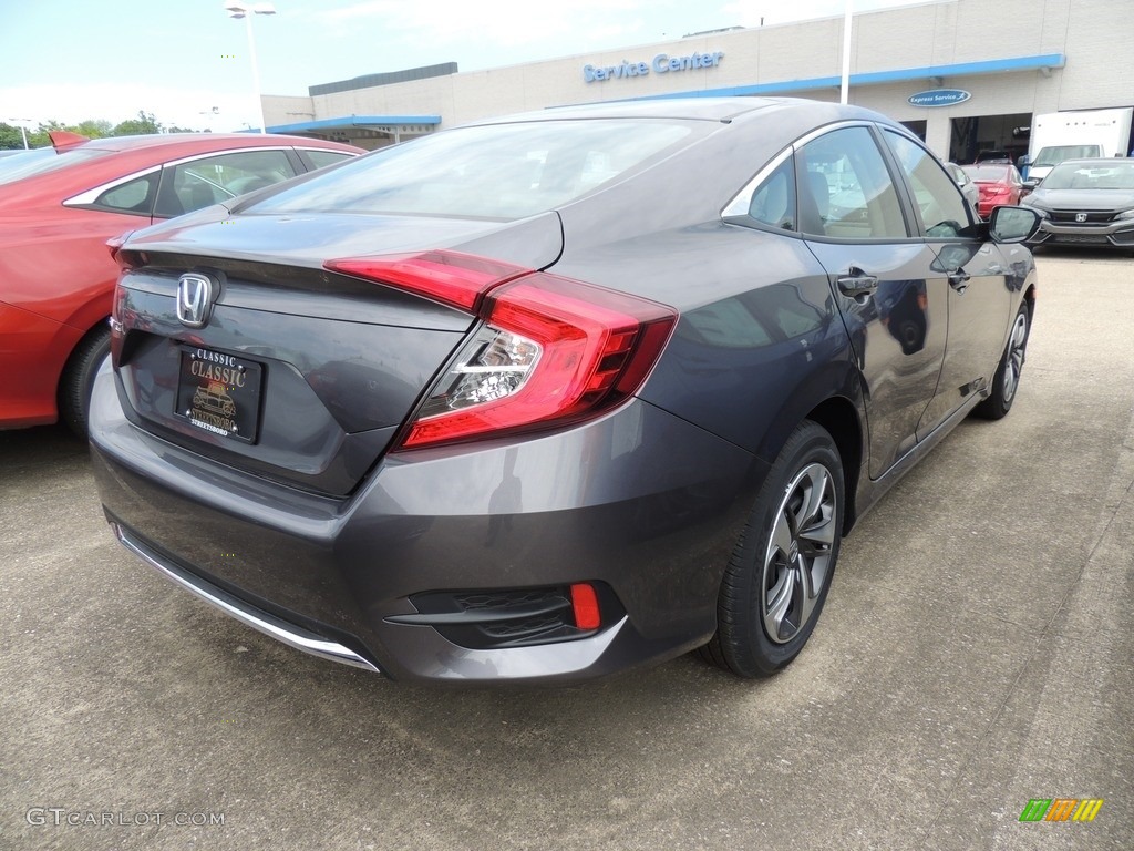 2021 Civic LX Sedan - Modern Steel Metallic / Gray photo #4