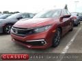 Molten Lava Pearl 2021 Honda Civic EX Sedan