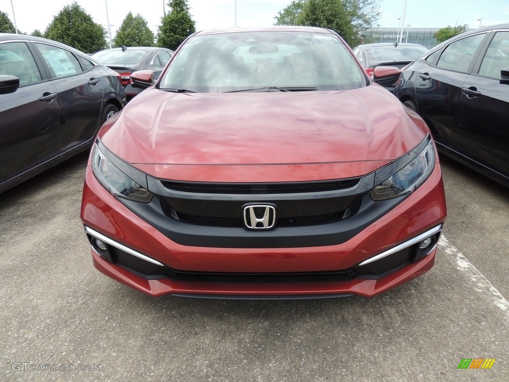 2021 Civic EX Sedan - Molten Lava Pearl / Black photo #2