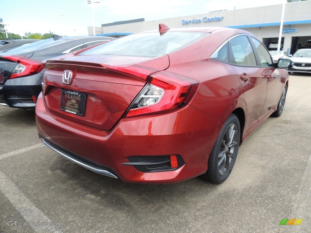 2021 Civic EX Sedan - Molten Lava Pearl / Black photo #4
