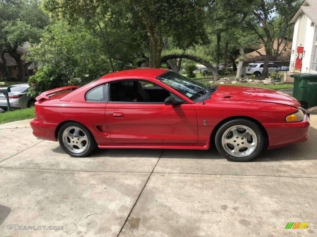 1995 Mustang SVT Cobra Coupe - Rio Red / Gray photo #7