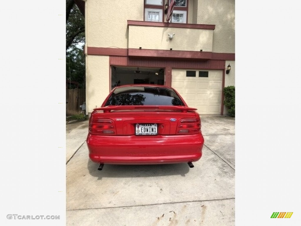 1995 Mustang SVT Cobra Coupe - Rio Red / Gray photo #8