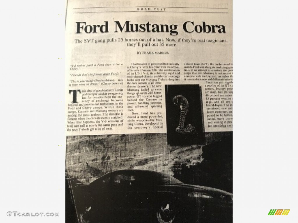 1995 Mustang SVT Cobra Coupe - Rio Red / Gray photo #14