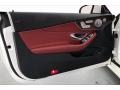 Cranberry Red/Black 2018 Mercedes-Benz C 300 Cabriolet Door Panel