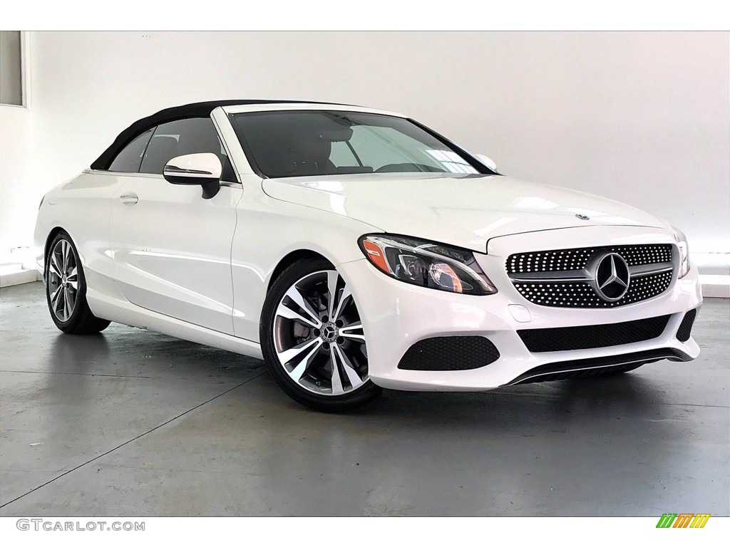 Polar White 2018 Mercedes-Benz C 300 Cabriolet Exterior Photo #142151543