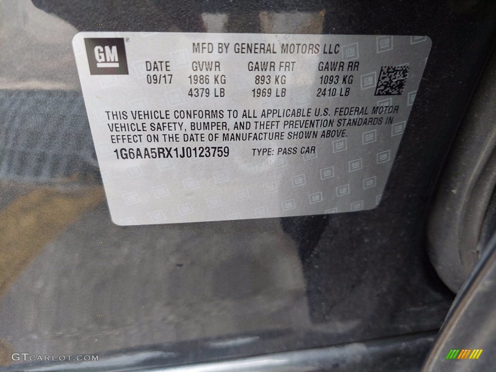 2018 ATS FWD - Phantom Gray Metallic / Jet Black photo #30
