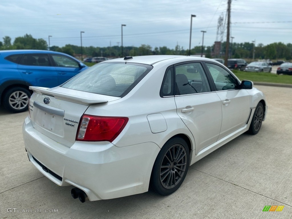 2011 Impreza WRX Sedan - Satin White Pearl / Carbon Black photo #2