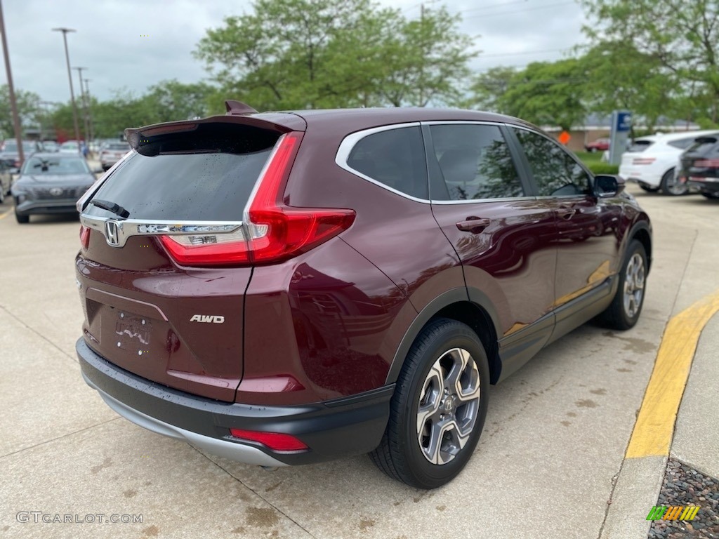 2019 CR-V EX AWD - Basque Red Pearl II / Gray photo #2