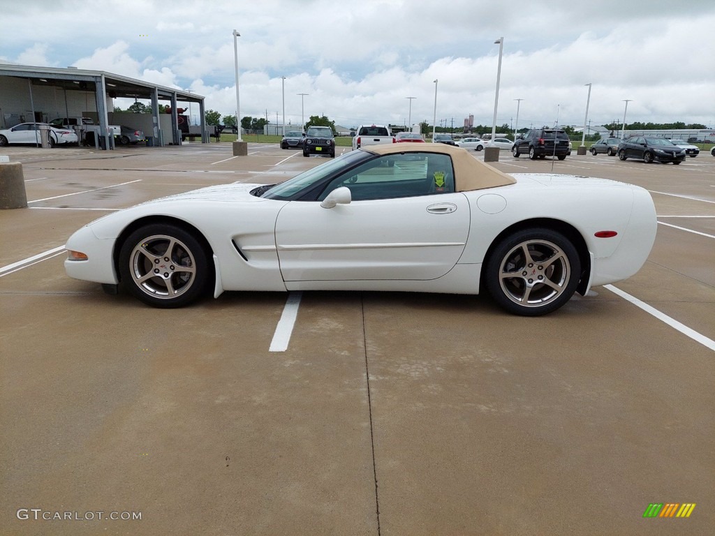 2001 Corvette Convertible - Speedway White / Light Oak photo #4