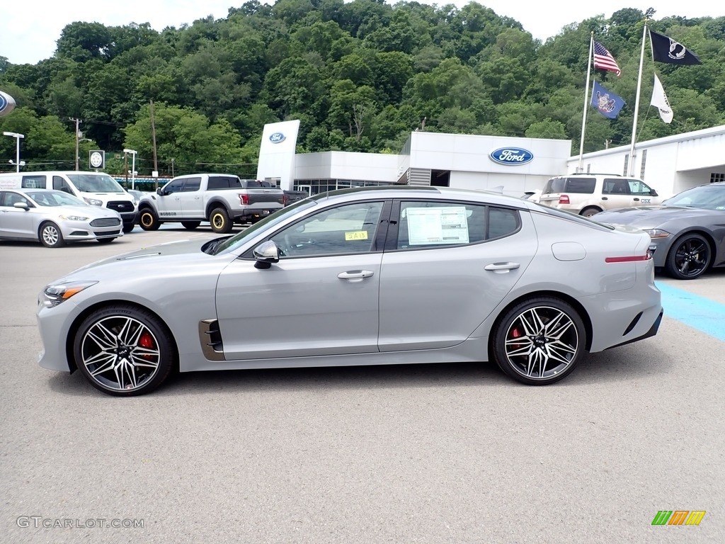 Ceramic Silver 2022 Kia Stinger GT1 AWD Exterior Photo #142163067