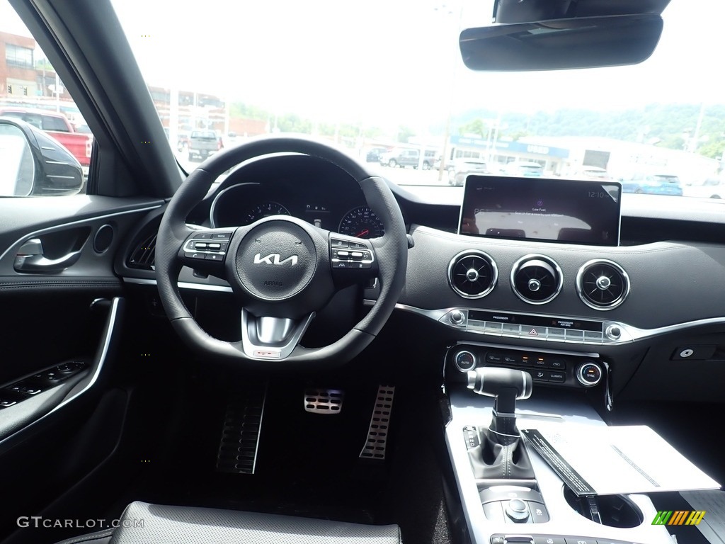 2022 Kia Stinger GT1 AWD Black Dashboard Photo #142163241