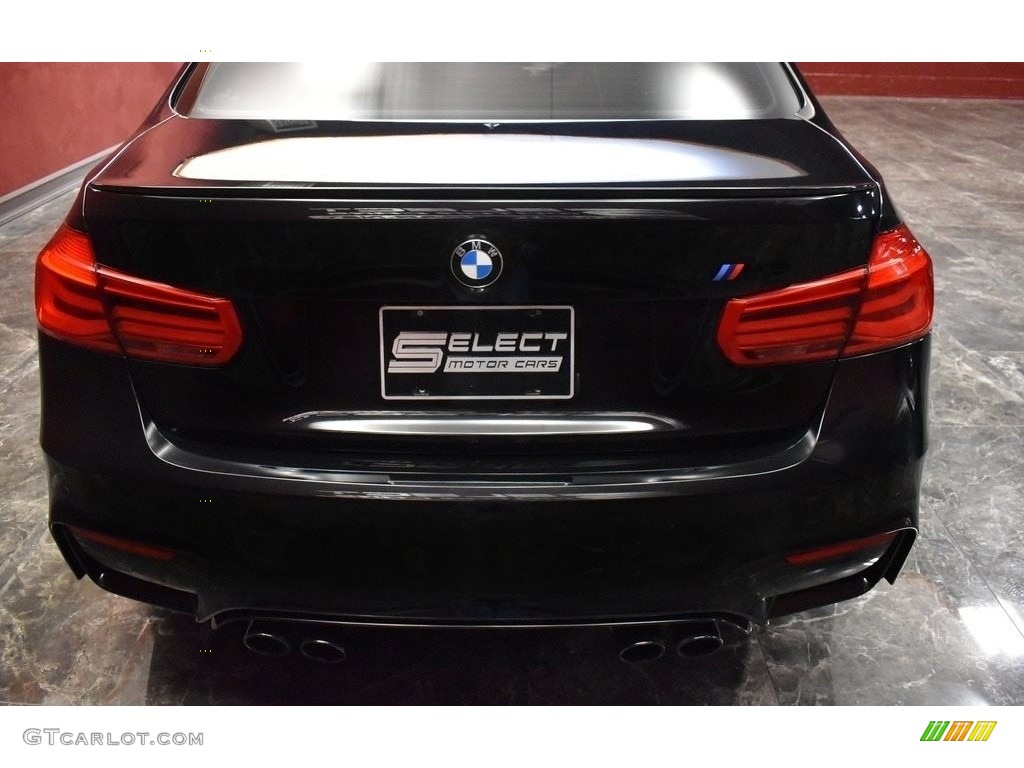 2018 M3 Sedan - Black Sapphire Metallic / Sakhir Orange/Black photo #5