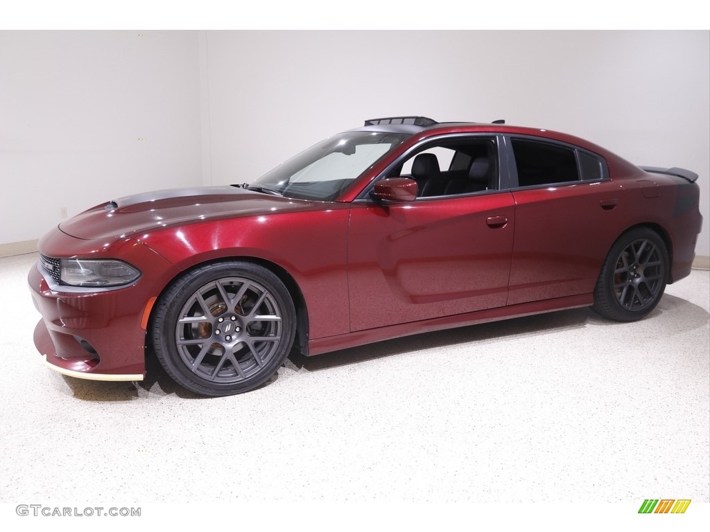 2017 Charger Daytona - Octane Red / Black/Brazen Gold photo #3