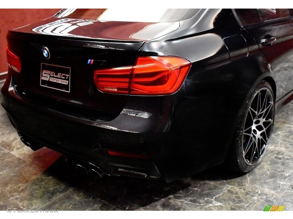 2018 M3 Sedan - Black Sapphire Metallic / Sakhir Orange/Black photo #6