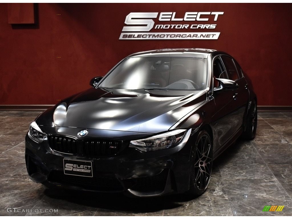 2018 M3 Sedan - Black Sapphire Metallic / Sakhir Orange/Black photo #7