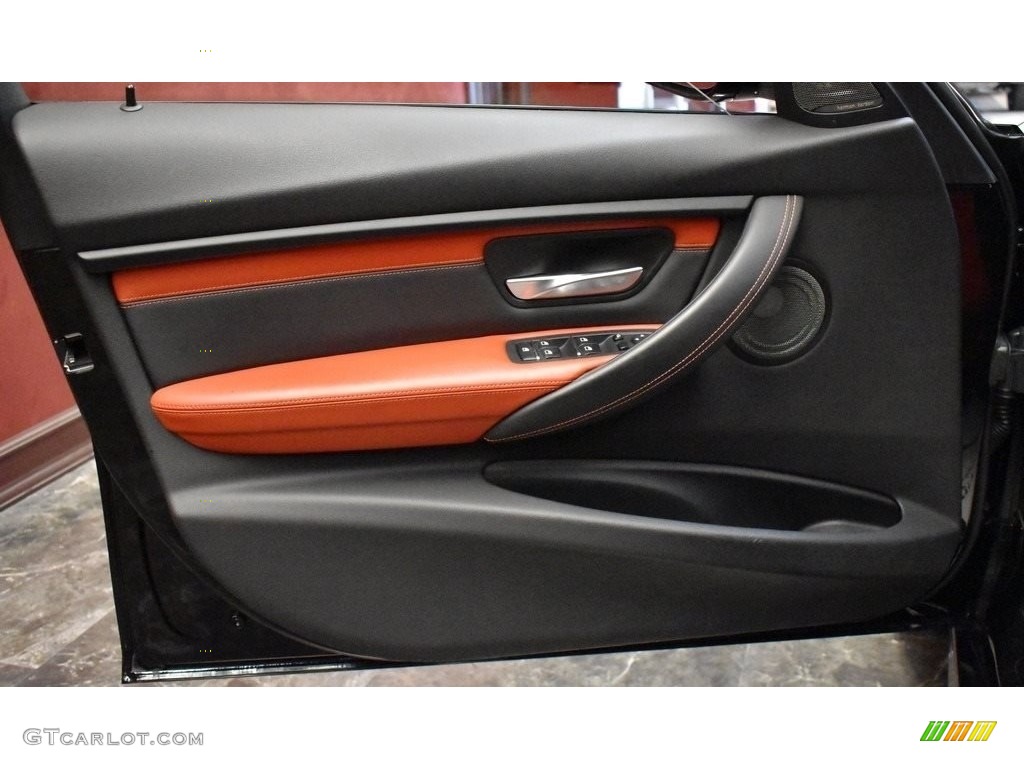 2018 M3 Sedan - Black Sapphire Metallic / Sakhir Orange/Black photo #18