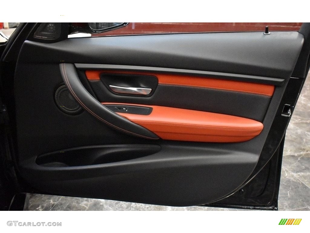 2018 M3 Sedan - Black Sapphire Metallic / Sakhir Orange/Black photo #19