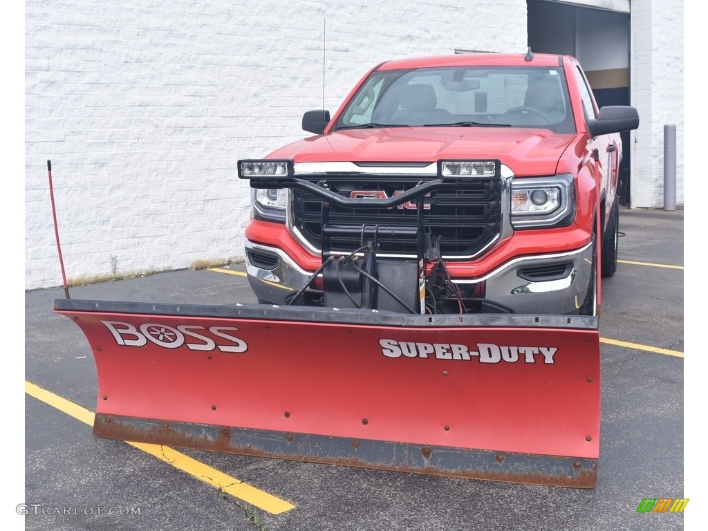 2017 Sierra 1500 Regular Cab 4WD - Cardinal Red / Dark Ash/Jet Black photo #4