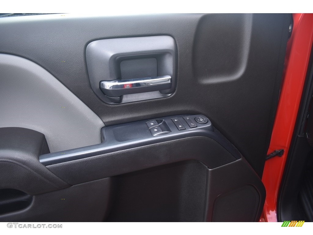 2017 GMC Sierra 1500 Regular Cab 4WD Dark Ash/Jet Black Door Panel Photo #142168014