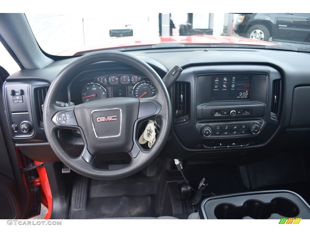 2017 GMC Sierra 1500 Regular Cab 4WD Dark Ash/Jet Black Dashboard Photo #142168056