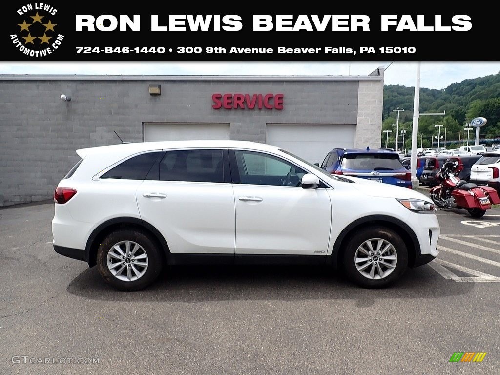 2020 Sorento LX AWD - Snow White Pearl / Black photo #1