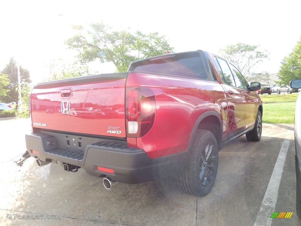 2021 Ridgeline Sport AWD - Radiant Red Metallic II / Black photo #4