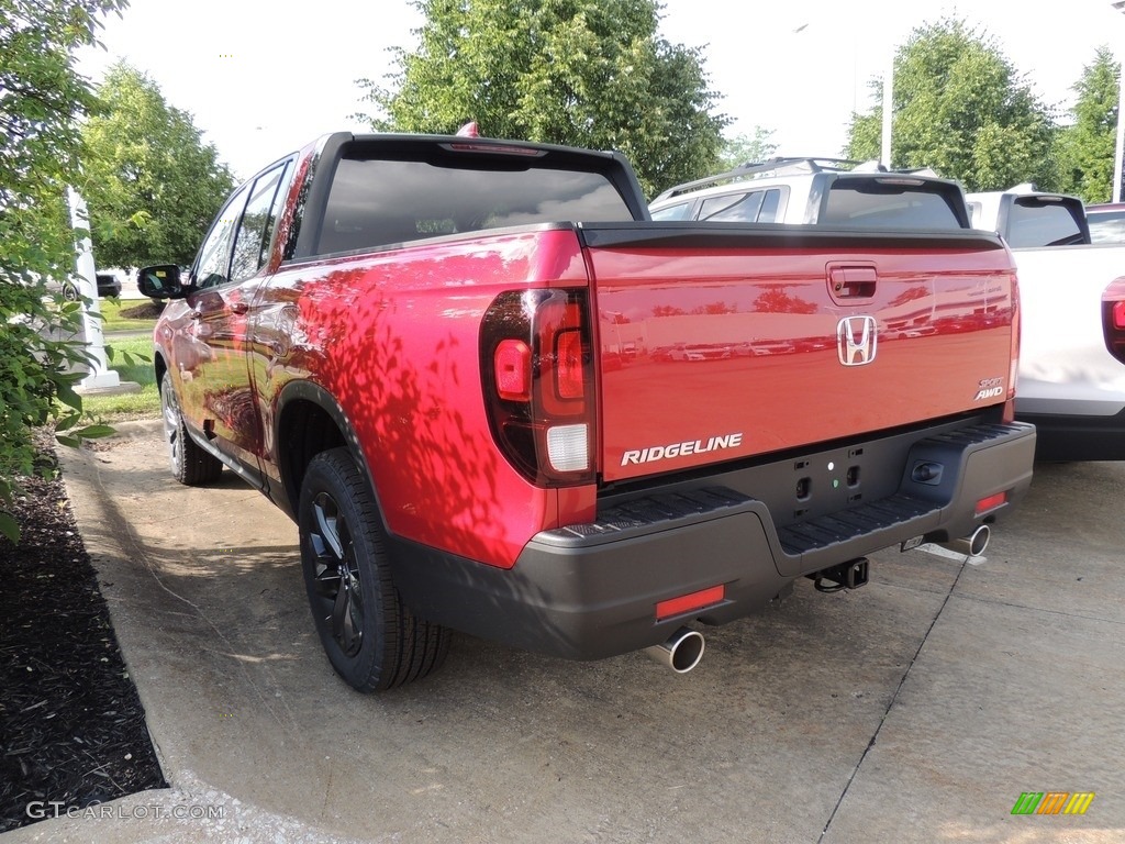 2021 Ridgeline Sport AWD - Radiant Red Metallic II / Black photo #5