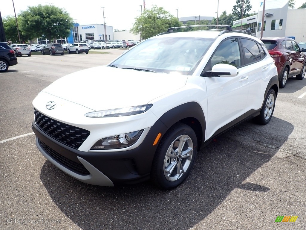 Lunar White 2022 Hyundai Kona SEL AWD Exterior Photo #142170786