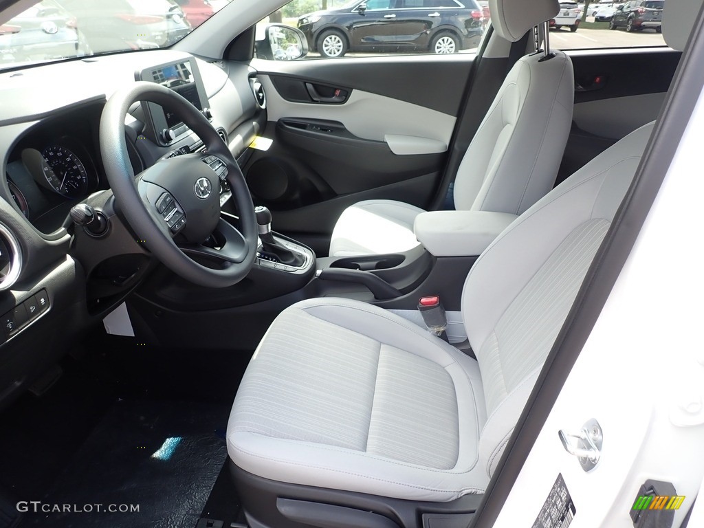 Gray/Black Interior 2022 Hyundai Kona SEL AWD Photo #142170920