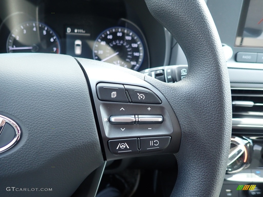 2022 Hyundai Kona SEL AWD Gray/Black Steering Wheel Photo #142170993