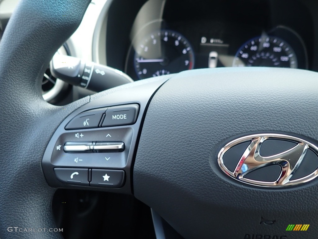 2022 Hyundai Kona SEL AWD Gray/Black Steering Wheel Photo #142171002