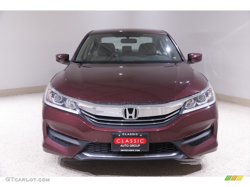 2017 Accord LX Sedan - Basque Red Pearl II / Ivory photo #2