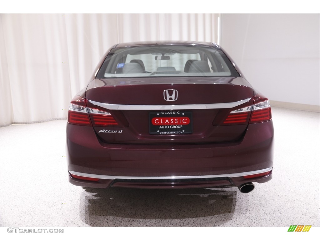 2017 Accord LX Sedan - Basque Red Pearl II / Ivory photo #16