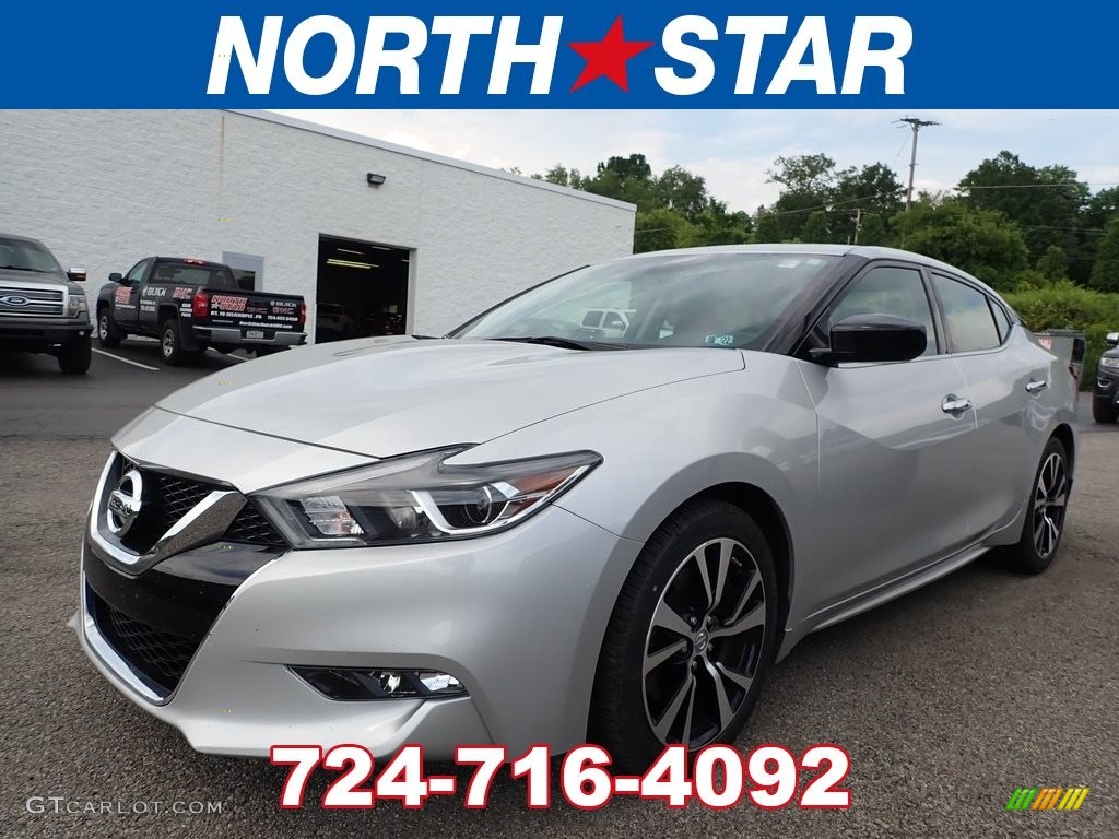 2018 Maxima S - Brilliant Silver / Charcoal photo #1