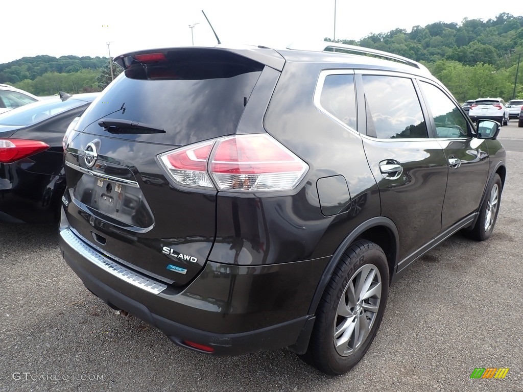 2014 Rogue SL AWD - Midnight Jade / Almond photo #4
