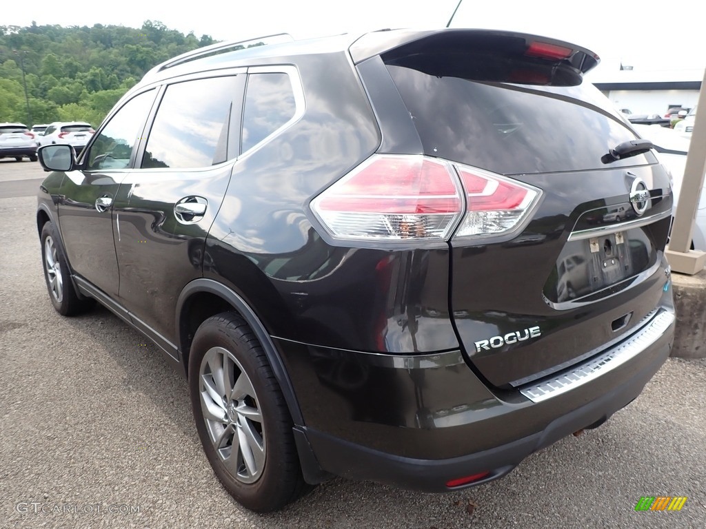 2014 Rogue SL AWD - Midnight Jade / Almond photo #7