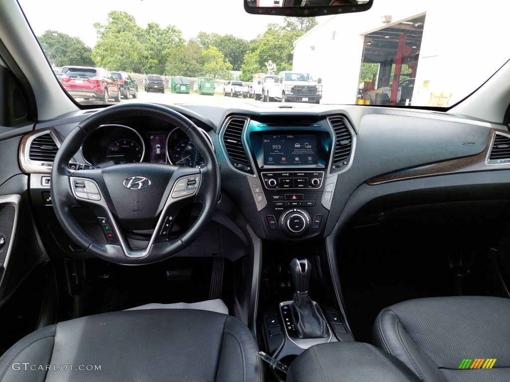 2017 Hyundai Santa Fe Sport 2.0T Black Dashboard Photo #142174206