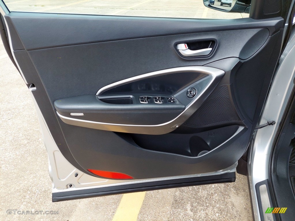 2017 Hyundai Santa Fe Sport 2.0T Black Door Panel Photo #142174293