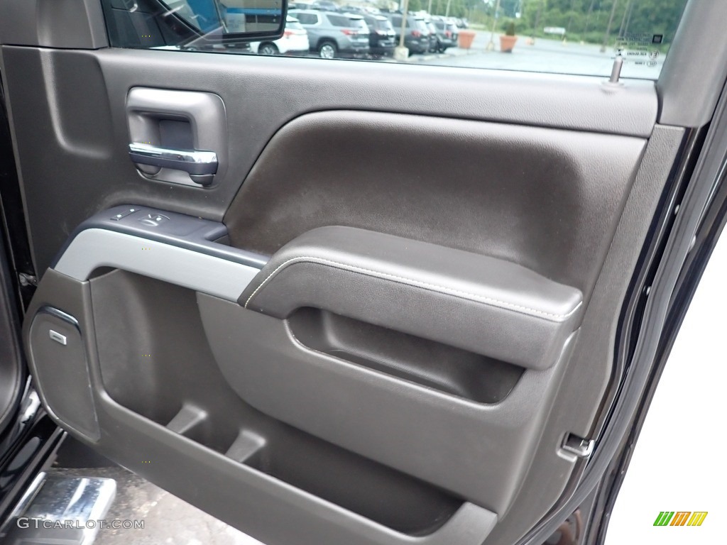 2016 Chevrolet Silverado 1500 LTZ Crew Cab 4x4 Jet Black Door Panel Photo #142174389